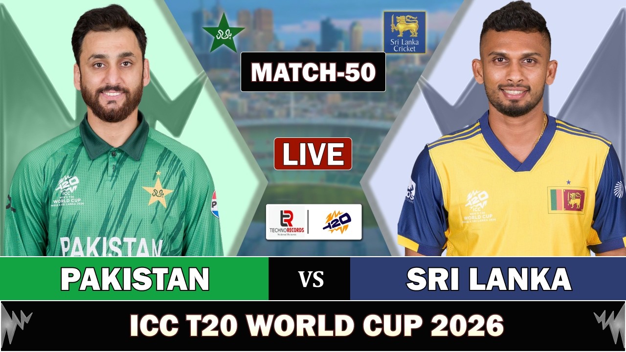 PAKISTAN vs SRILANKA MATCH 50 LIVE SCORES | PAK vs SL LIVE MATCH COMMENTARY | T20 WORLD CUP SL BAT