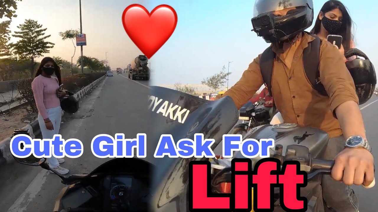 Cute Stranger💕girl asking for lift💕on My RR310 ||  Number Milgaya aaj Toh😅