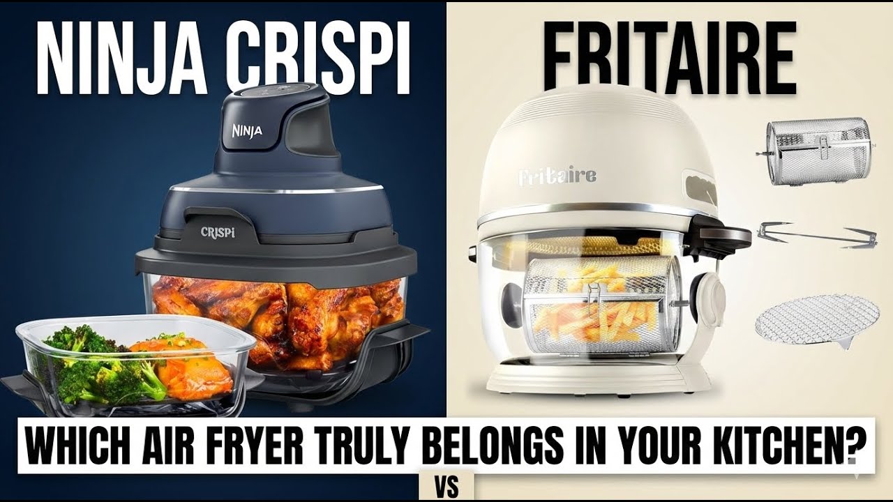 Fritaire vs Ninja Crispi: Which Non-Toxic Glass Air Fryer Is the Healthier & Better Choice?