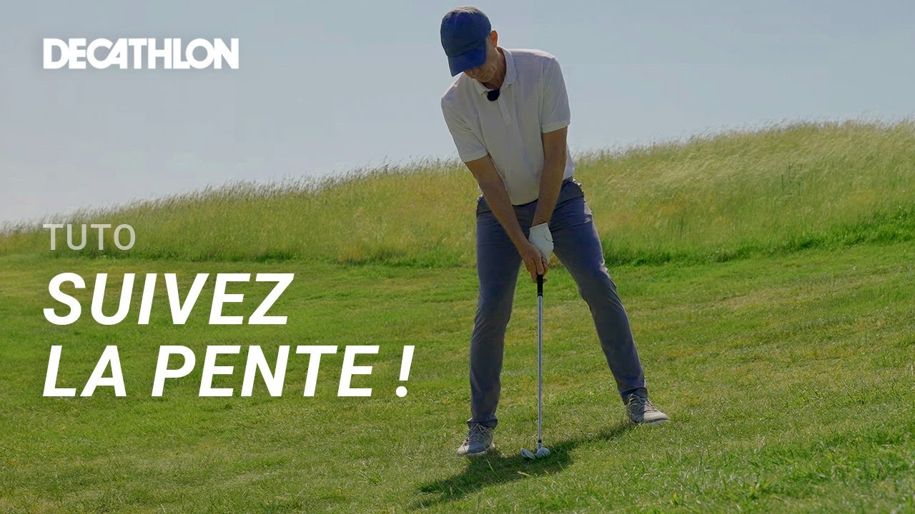 TUTO GOLF - Comment jouer une balle en montée ou descente ? (Technique / Confirmé) 🏌🏻‍♂️ I Decathlon