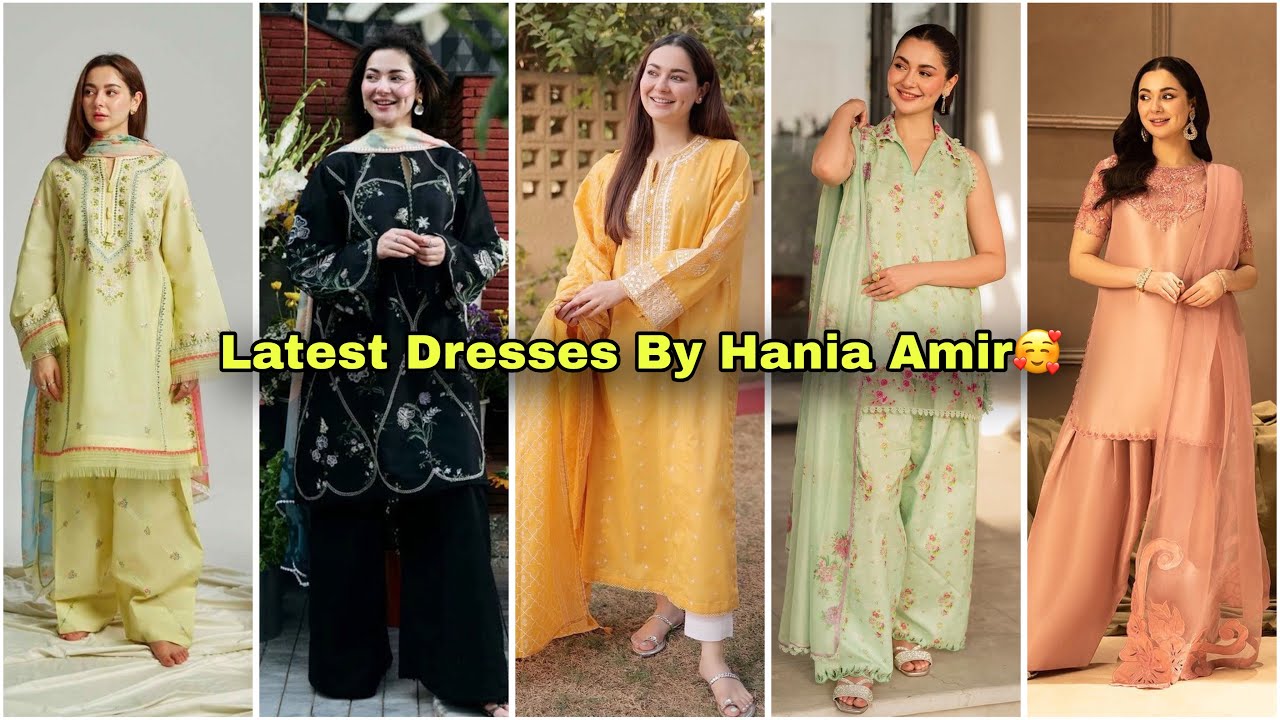 Latest Dresses By Hania Amir😍| Pakistani dress design| Trendy Dresses| fashion| Party Wear|