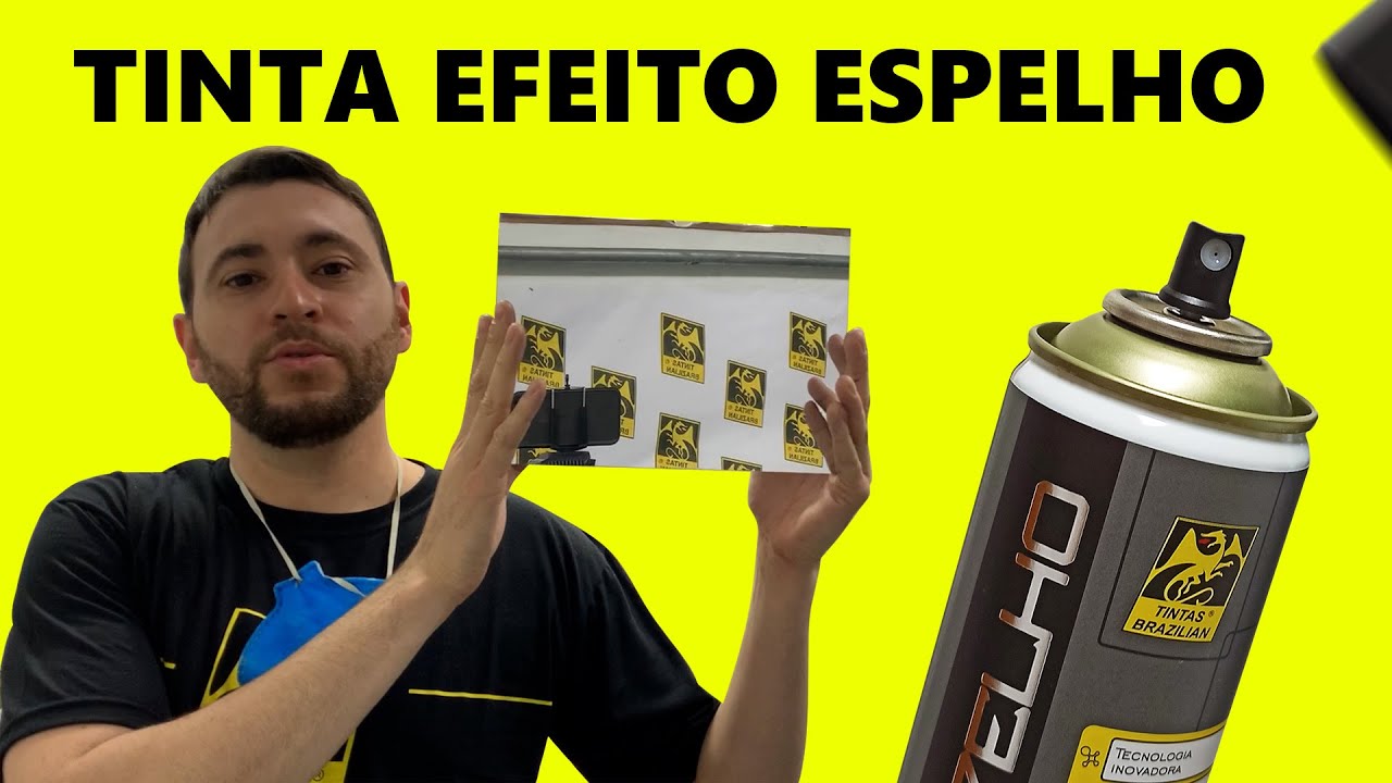 Como usar a Tinta Spray Efeito Espelho - &Oacute;timo Resultado
