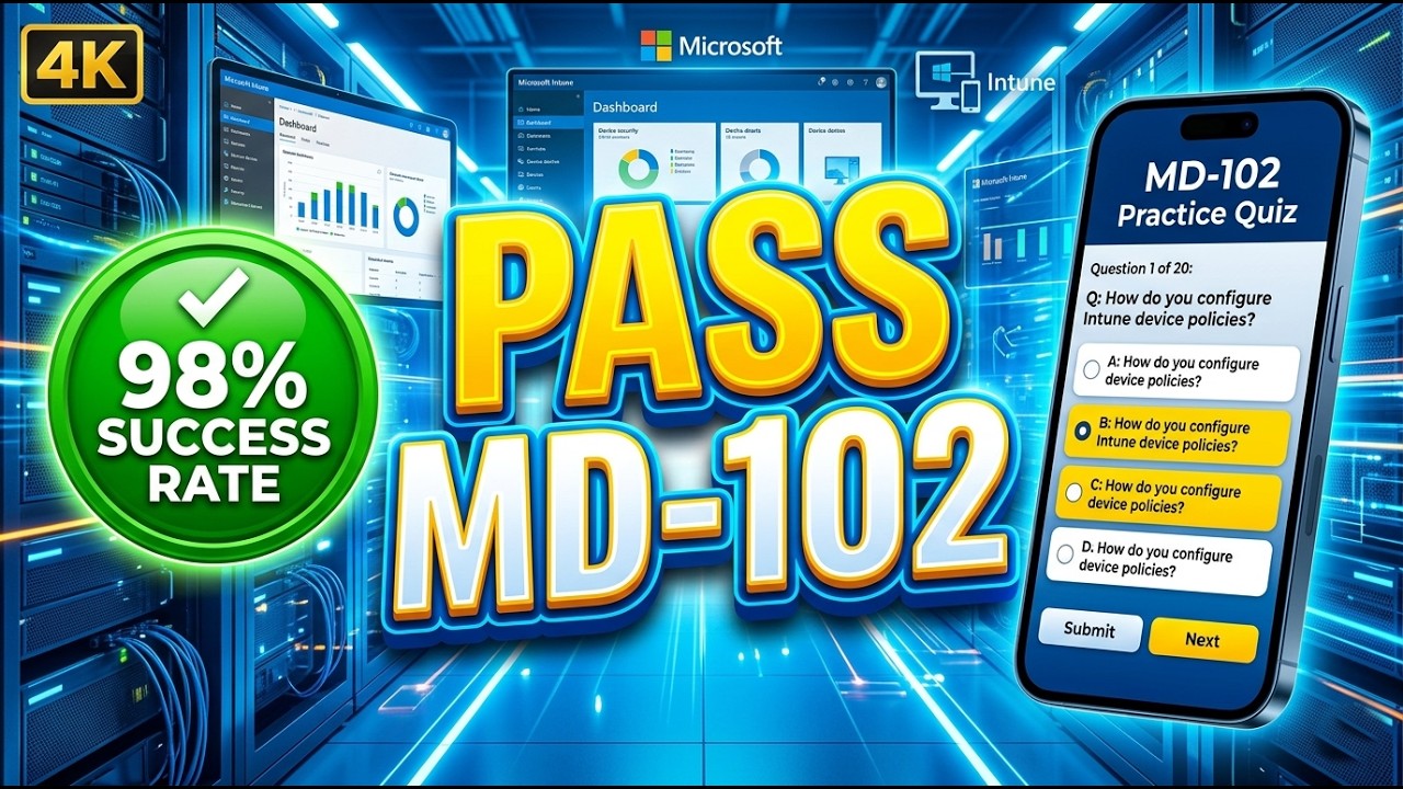 MD-102 Microsoft Endpoint Administrator Practice Test: 346 Questions to Pass First Try!
