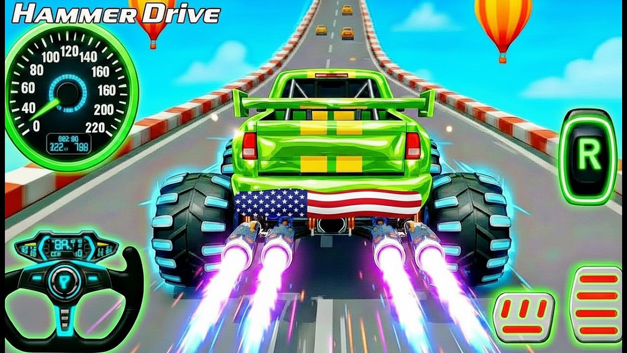 Watch Monster Truck: Epic New Monster Truck Racing & High-Speed Stunts on Off-Road Track!
