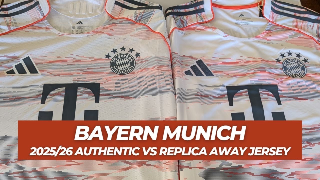 Bayern Munich Authentic vs Replica Away Jersey Comparison Review - 2025-26