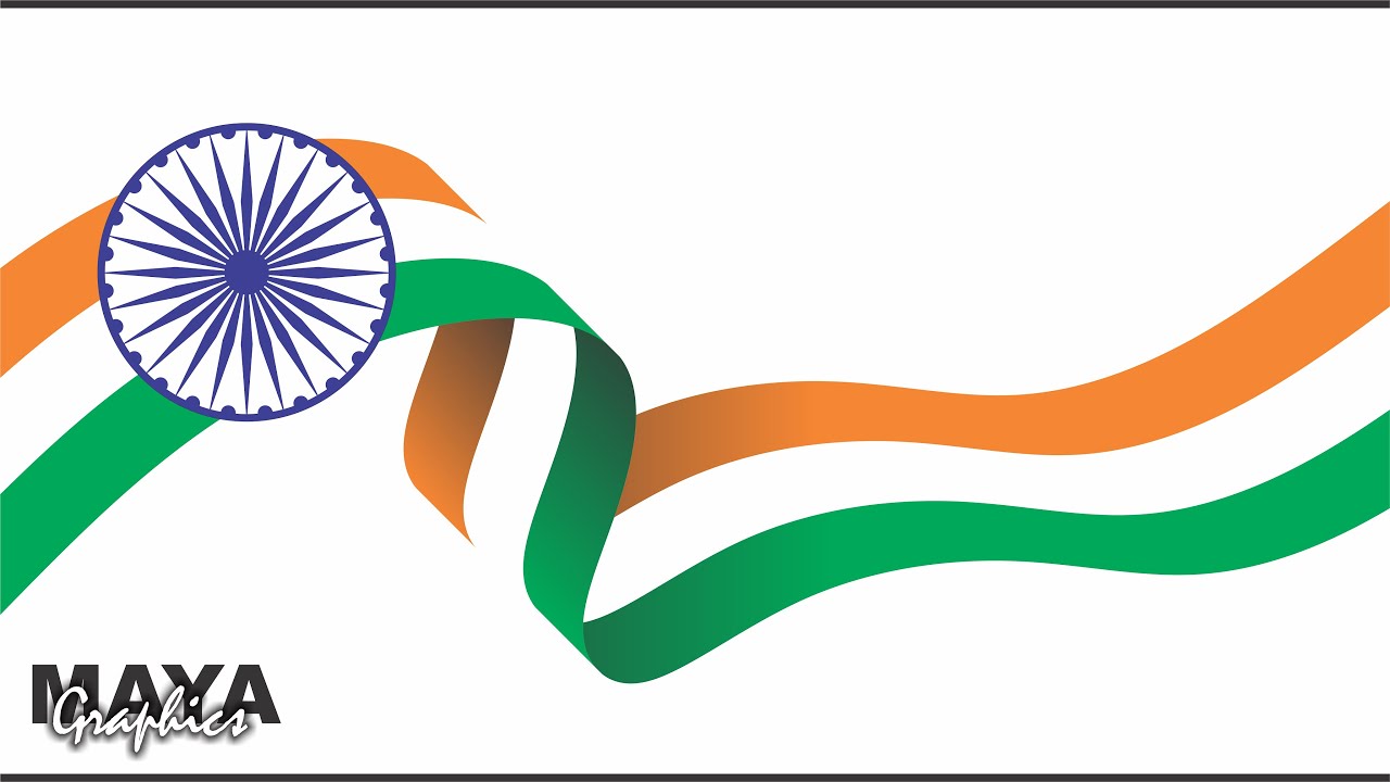 Creating a 3D Indian Flag Design in CorelDRAW | Coreldraw tutorial | Maya Graphics #flag