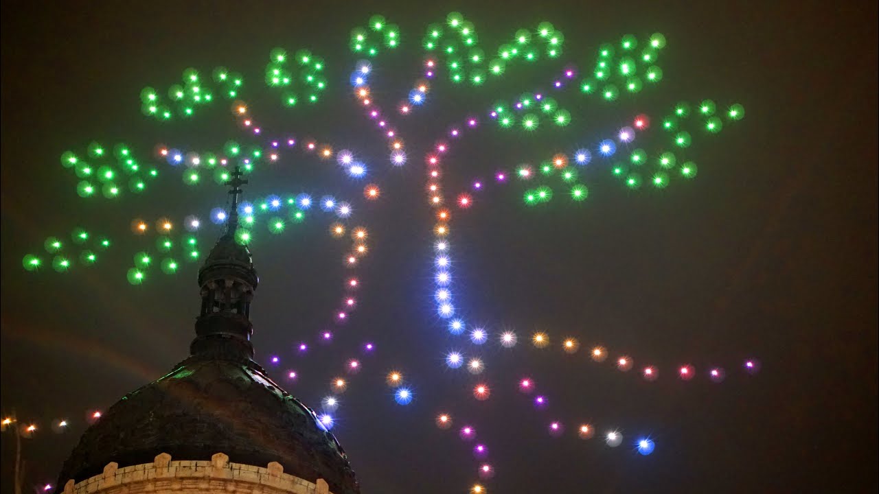 Drone Light Show 2022 - National Day Of Romania - Cluj-Napoca