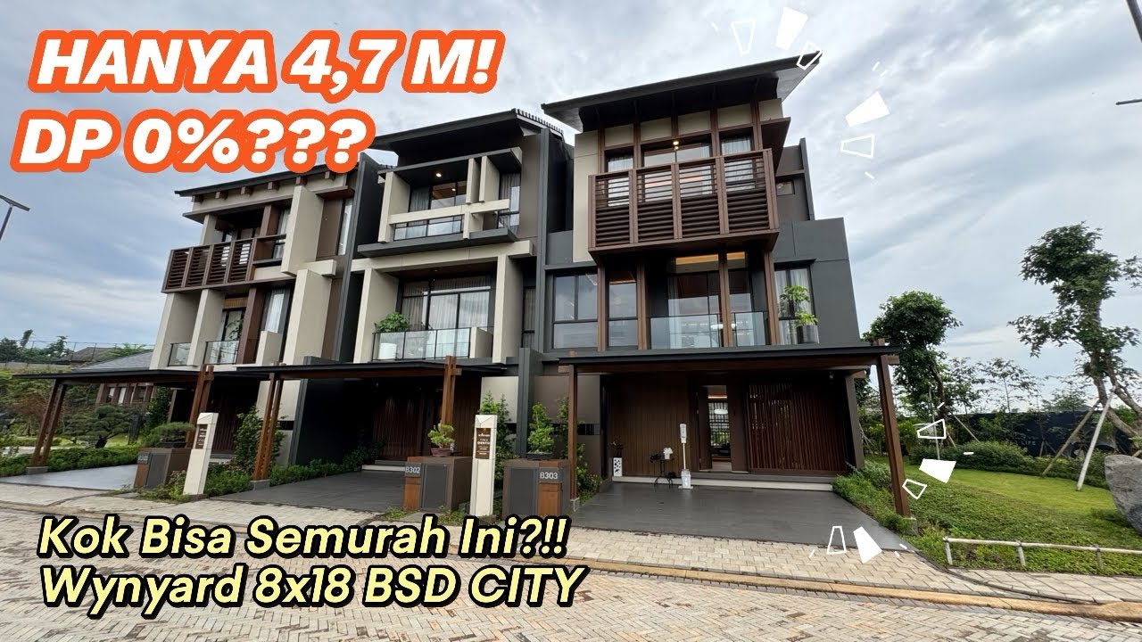 Wynyard Hiera BSD City Tipe 8x18 | Review Rumah Mewah Bergaya Jepang Harga Mulai 4,7 M