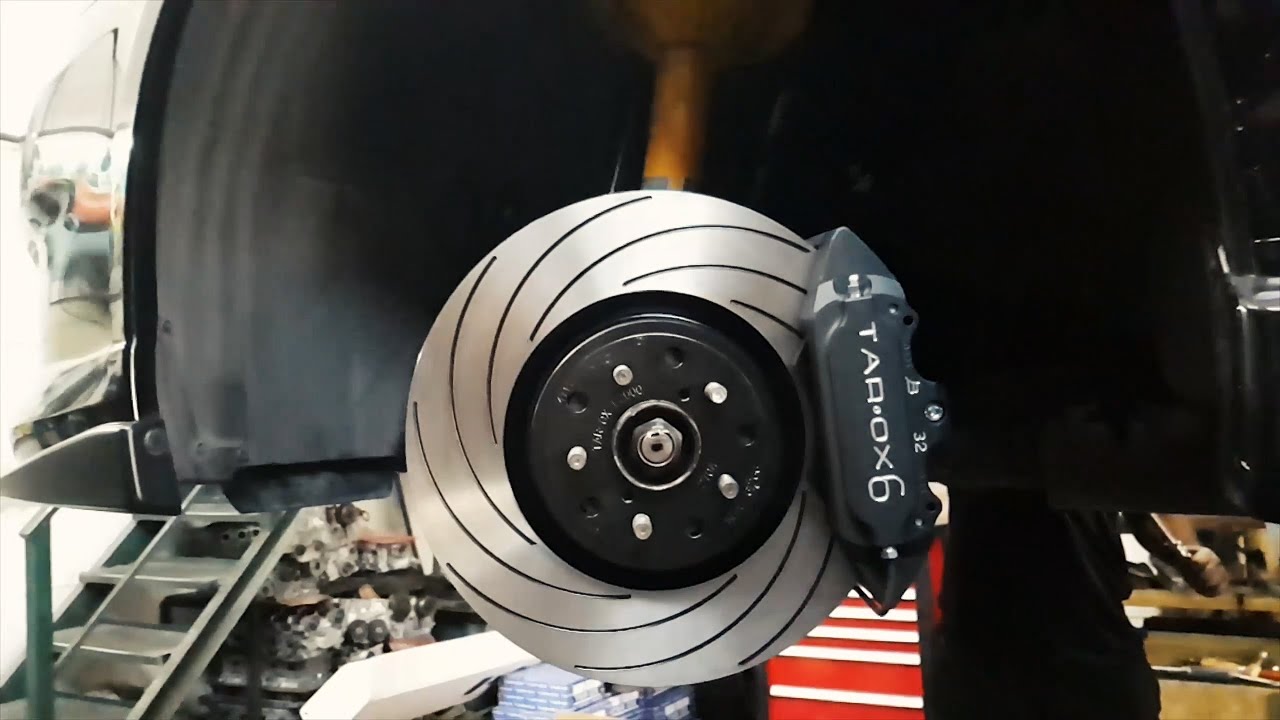 Тюнинг тормозов Subaru - TAROX 6 pot brakes installation - Строим Субару для гонок בלמים ספורט TAROX