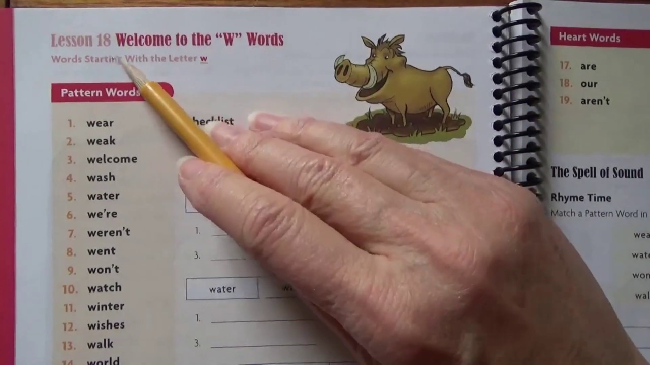 Spelling lesson 18--Monday--pages 122-123