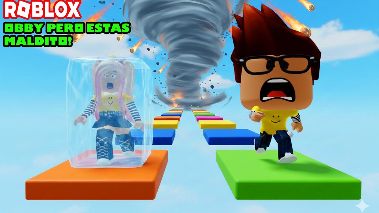 Obby Pero Estas Maldito! Nuevas Maldiciones Te Caen En Cada Estapa Del Obby! Lograremos Pasarlo?!😮