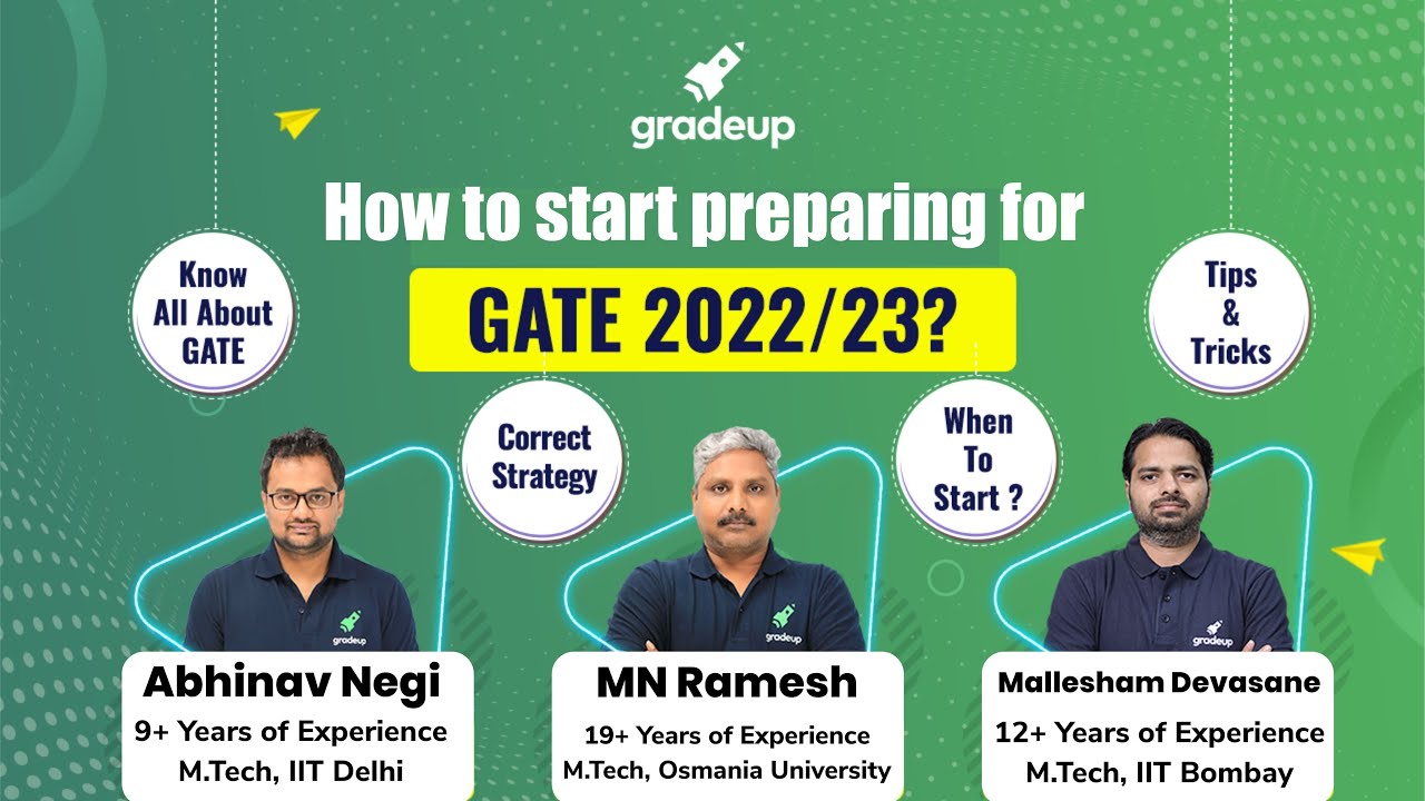 How to Start Preparation for GATE 2022/23 ?? Strategy/ Right Time to Start / Tips & Tricks
