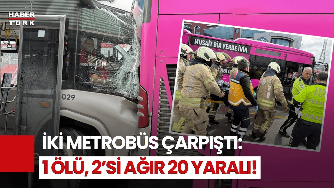 Beylikdüzü'nde İki Metrobüs Çarpıştı! İşte O Anlar!