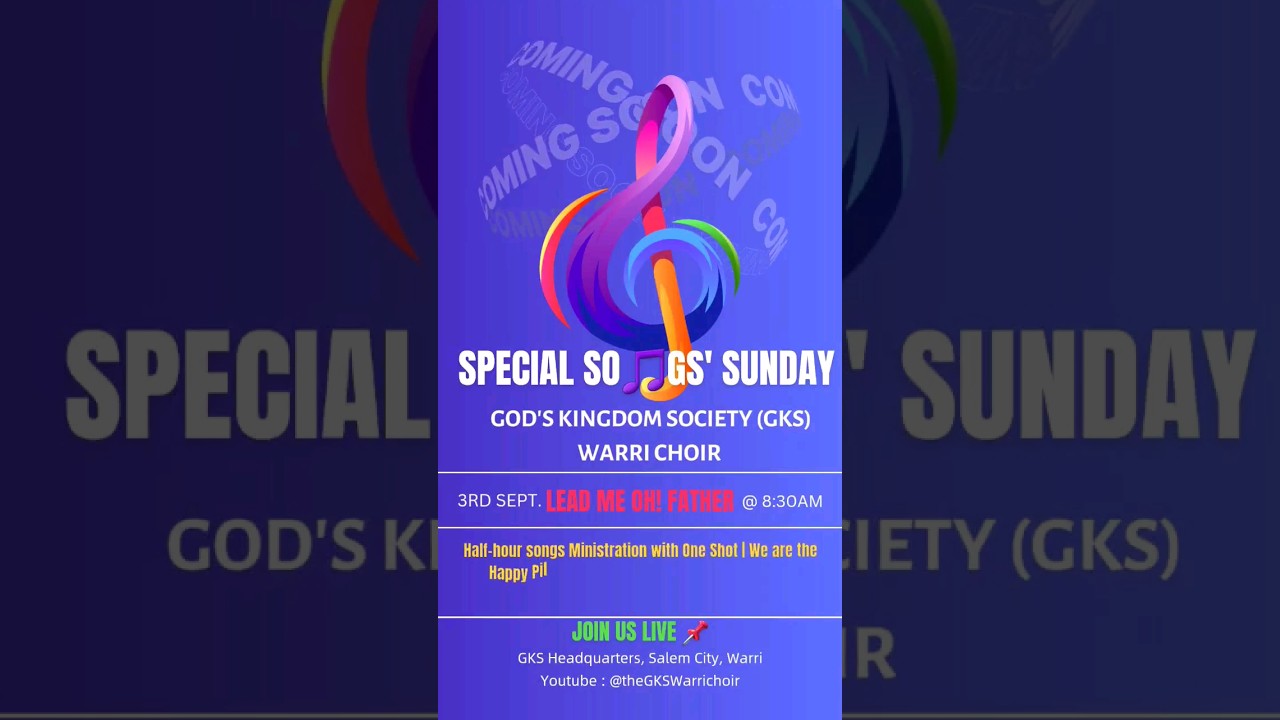 Join us live 📌 #gkswarrichoir #churchmusic #worship