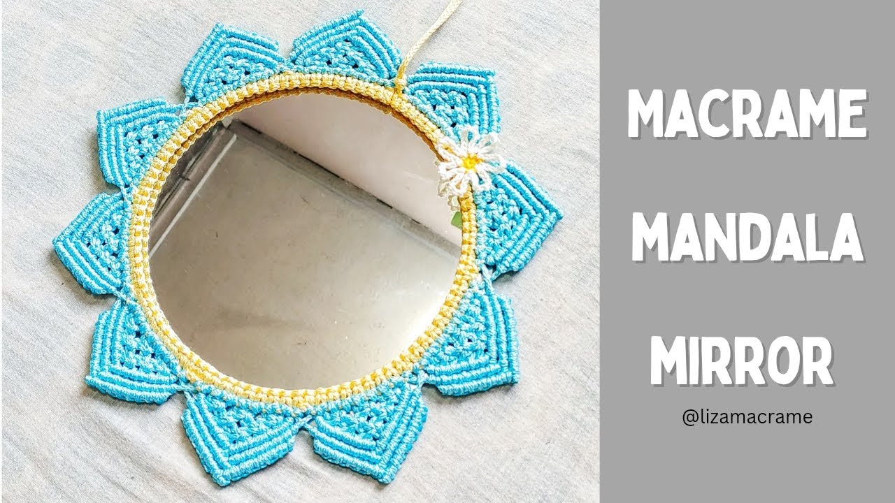 DIY | Macrame Mirror Wall Hanging | Easy Home Decor Idea