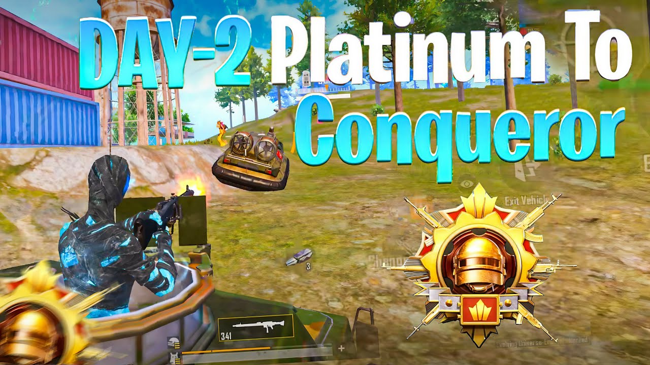 😱 DAY-2 Platinum To Conqueror Best Strategy For Rank Push 😱