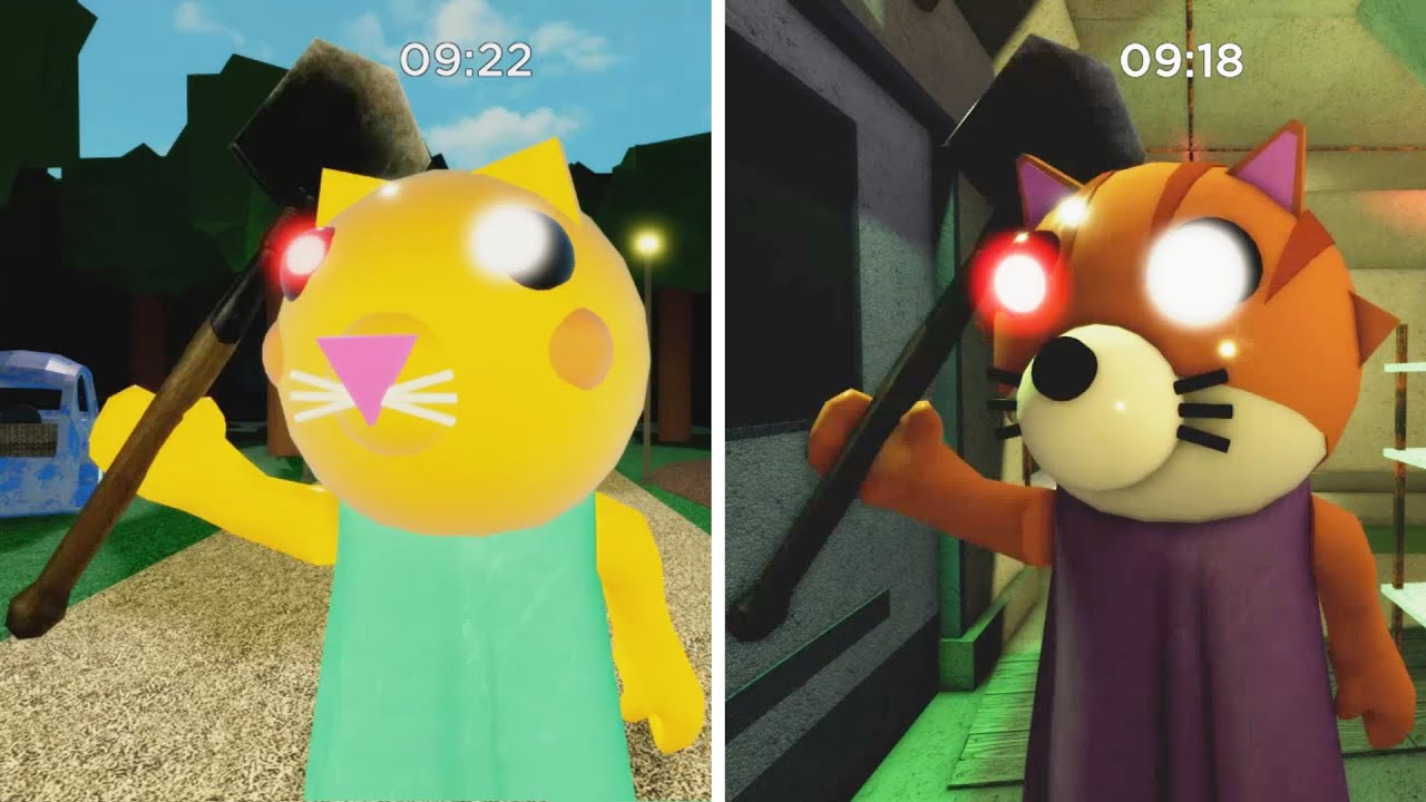 OLD KITTY VS NEW KITTY JUMPSCARE - Roblox Piggy New Update