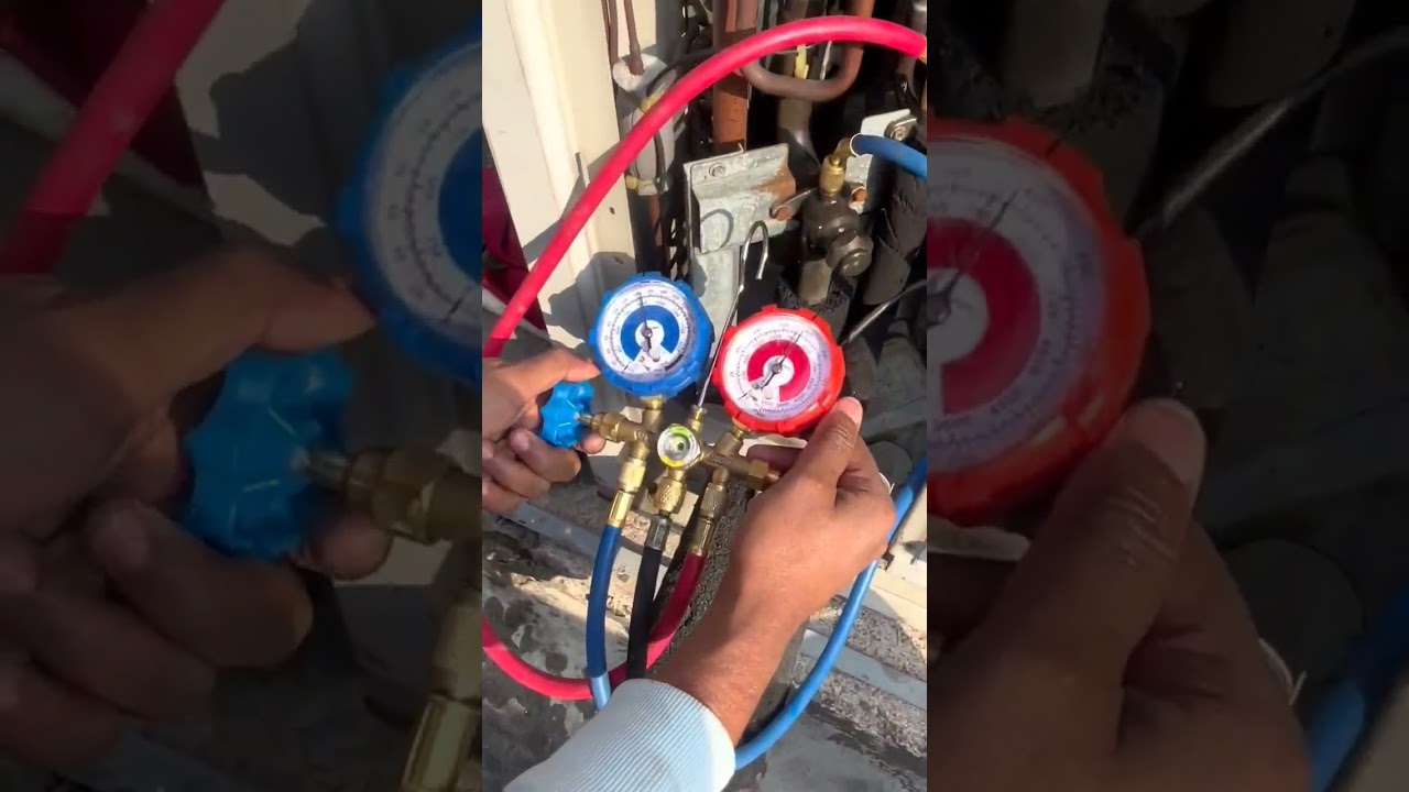 VRV 3rd Inverter Compressor Replacement Vacuuming and Gass Charging.