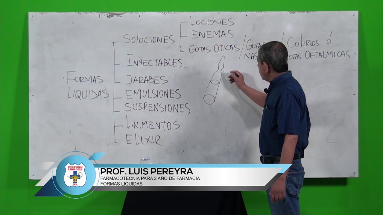PROF  LUIS PEREYRA FARMACOTECNIA 2 AÑO DE FARMACIA FORMAS LIQUIDAS