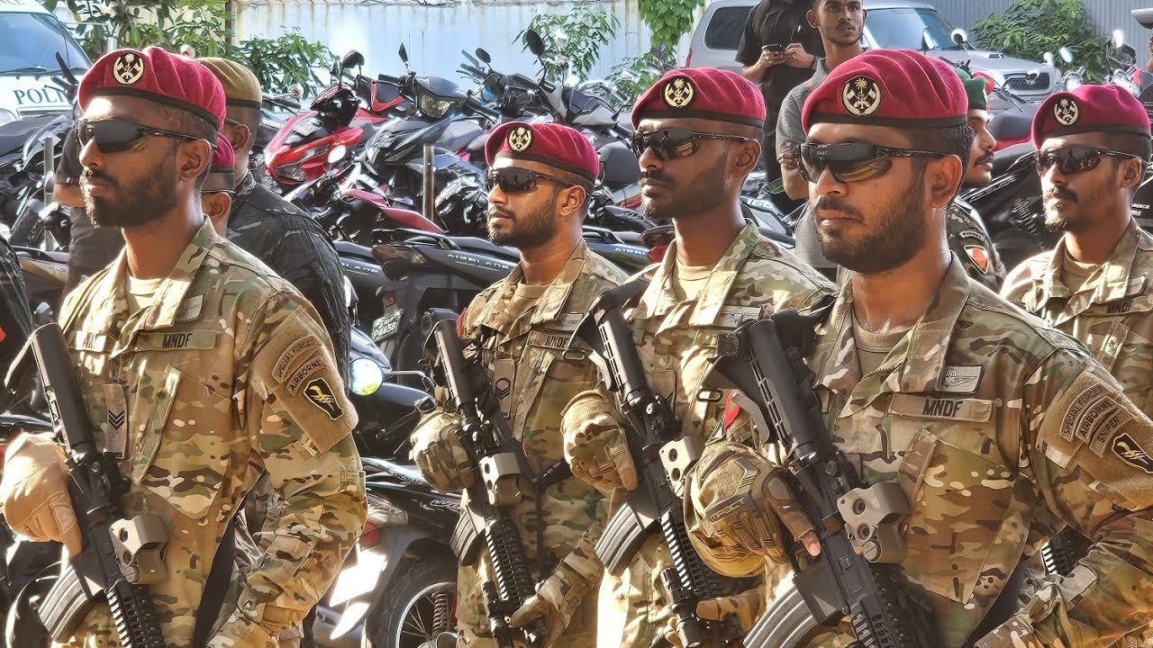 MNDF anniversary parade/sharaf ge hingaalun 2025 (new nimir abjan mk2,elite forces,basic units) RAW