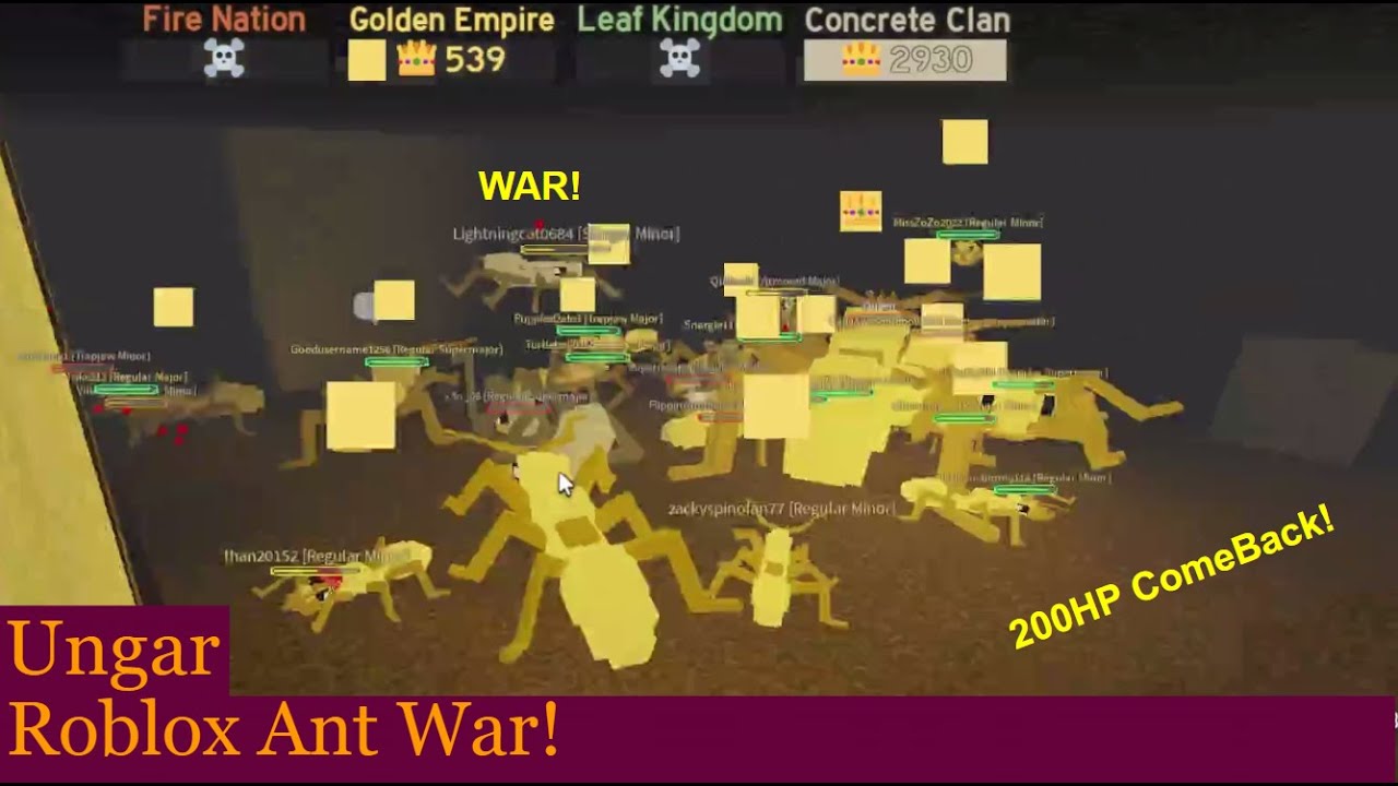 An Unfathomable Comeback! - Ant War Roblox P2!