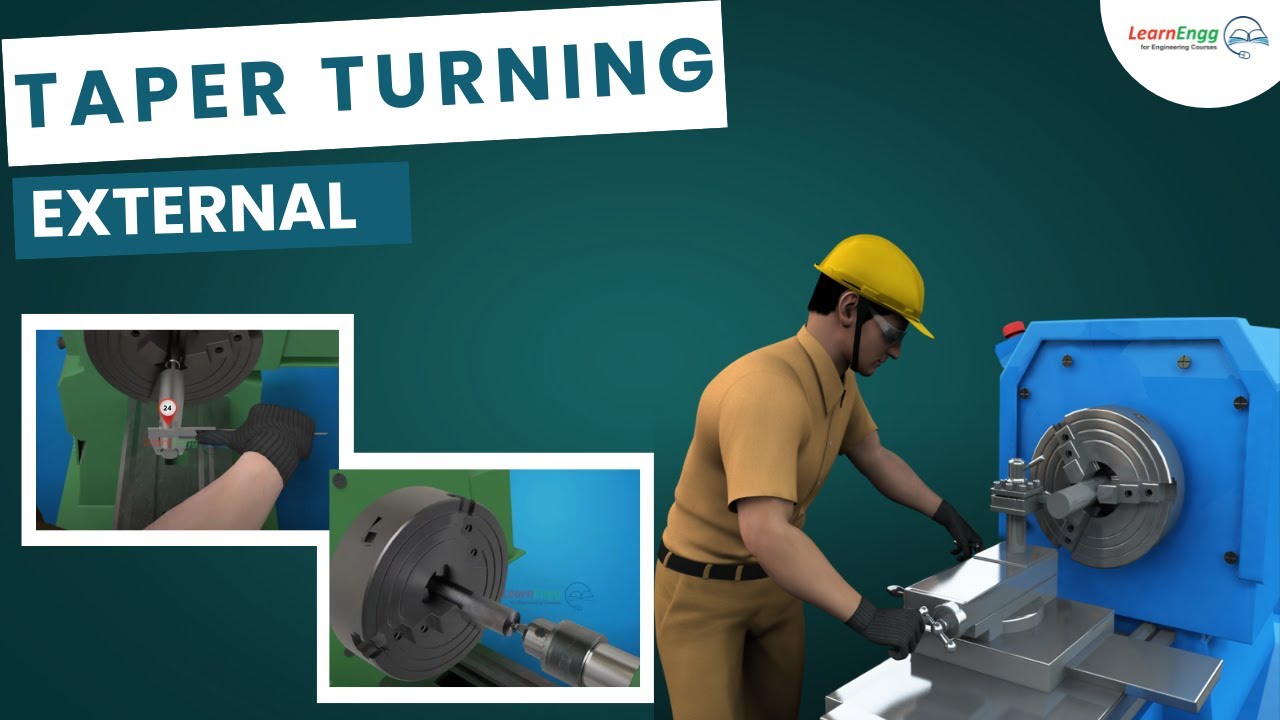 How to do Taper Turning - External | #learnengg #lathe #mechanical