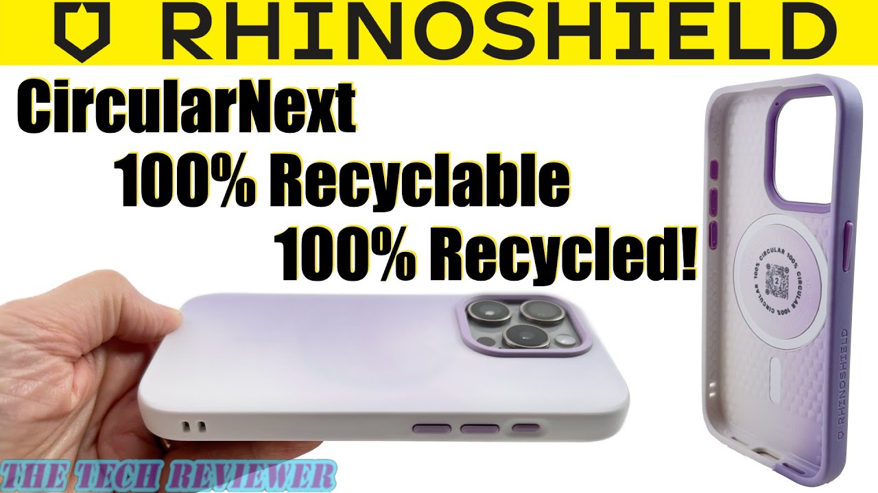 RHINOSHIELD CircularNext for iPhone 15 Pro: 100% Recycled * 100% Recyclable * 11 ft Drop Protection!