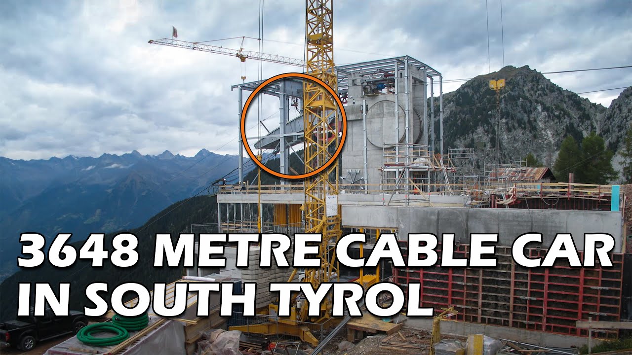 Building a NEW CABLE CAR STATION in OVER 2000M ALTITUDE - CINEMATIC TIMELAPSE - Meran 2000