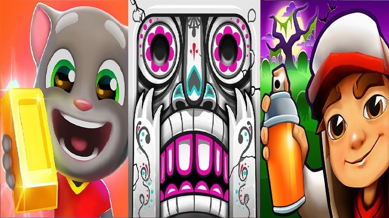 Subway Surfers New Orleans VS Talking Tom Gold Run VS Temple Run 2 Spirits Cove - Halloween 2018
