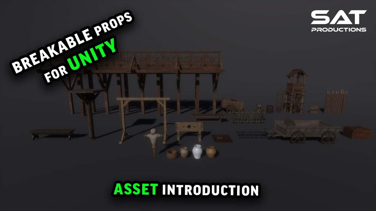 Breakable Medieval Props Pack - Unity Asset Introduction