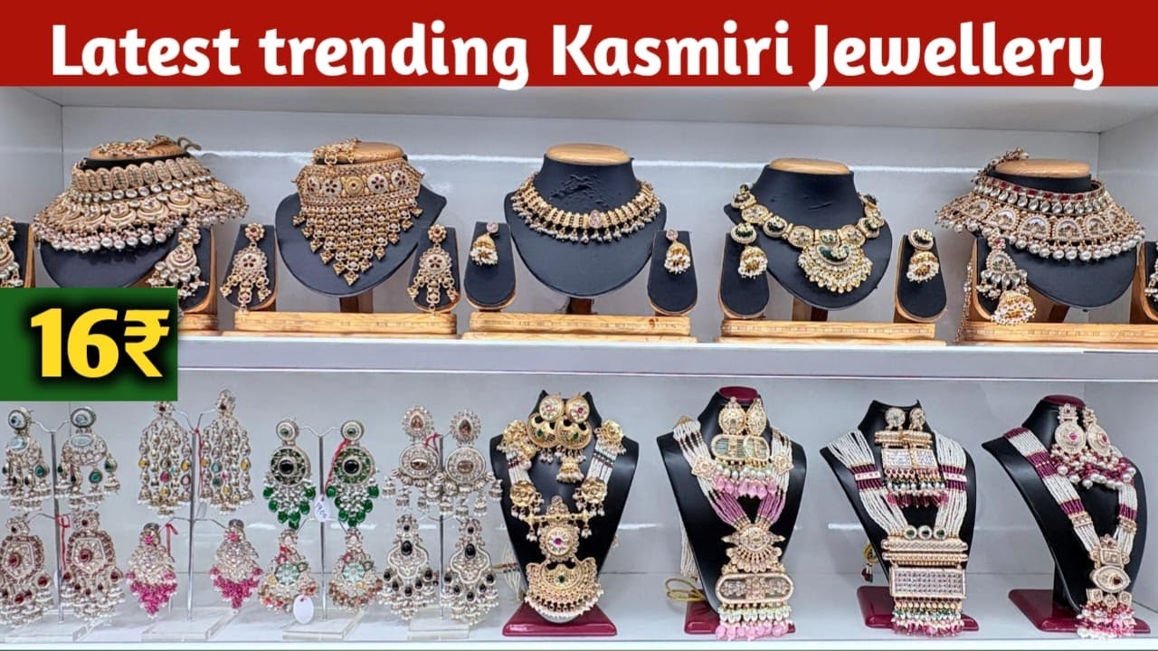 kashmiri Earrings Wholesale in Mumbai | Kundan Polki Jewellery | AD Jewellery holesale Market Mumbai