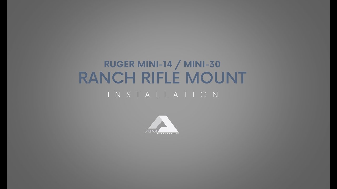 Ruger Mini 14 Ranch Rifle Mount Installation - Aim Sports Inc