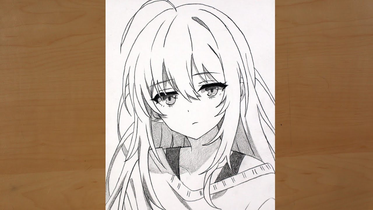 How to Draw a Cute Anime Girl step by step | Easy anime Drawing