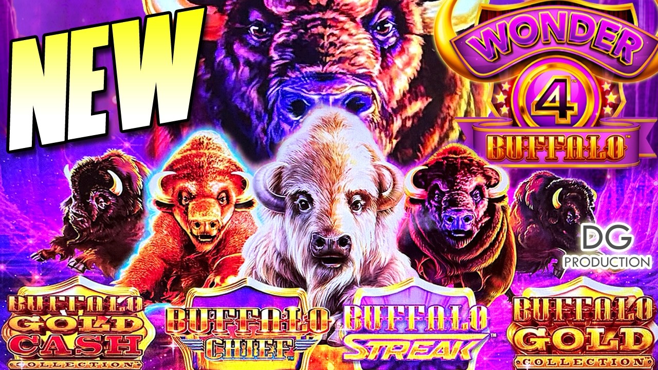 🚨НОВИНКА🚨OMG WONDER 4 BUFFALO STREAK GOLD CASH CHIEF ИГРОВОЙ АВТОМАТ В КАЗИНО ЛАС-ВЕГАСА MONEY BI...