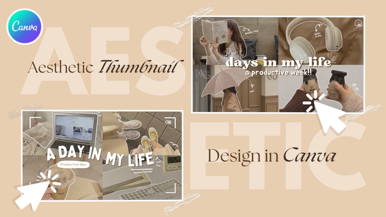 *EASY* Aesthetic Thumbnail in Canva  (2024) | FREE TEMPLATE