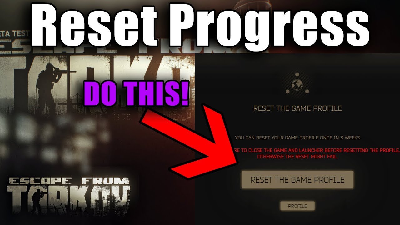 *OUTDATED* How To FULLY Reset Your Escape from Tarkov Account