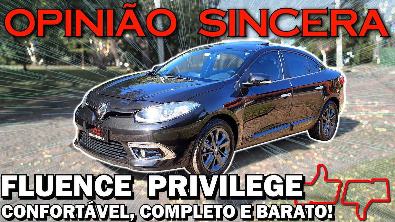 Renault Fluence Privilege - Sedan bom, barato, confort&aacute;vel e com espa&ccedil;o para a fam&iacute;lia inteira!