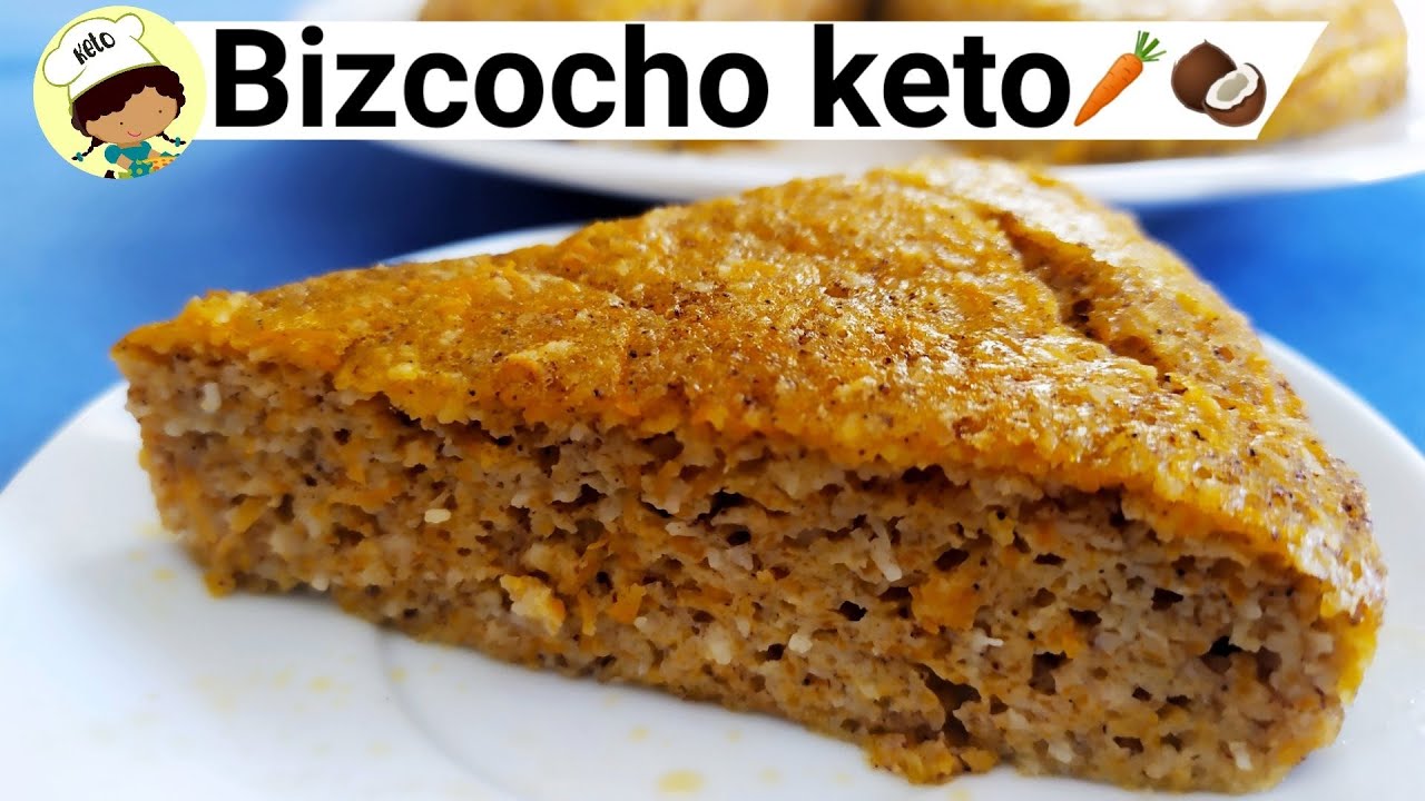 Bizcocho Keto Esponjoso de Coco y Zanahoria 🥕🥥|Cetogénico | Sin Gluten