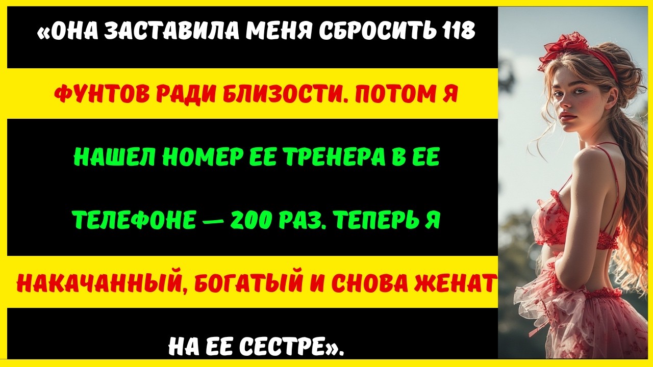 Моя жена заставила меня сбросить 118 фунтов (примерно 53 кг) или остаться без интимной близости...
