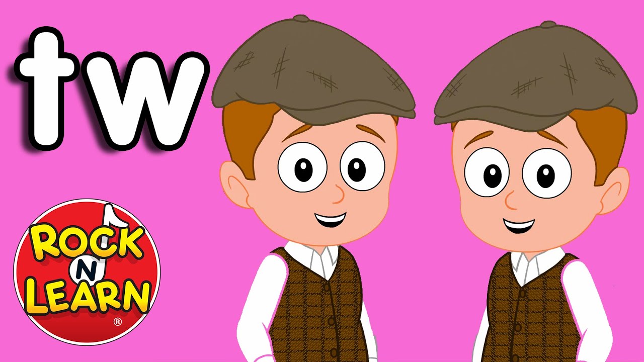 Звук TW Consonant Blend | Песня и практика для смешивания TW | Фонетическая песня ABC со звуками для детей