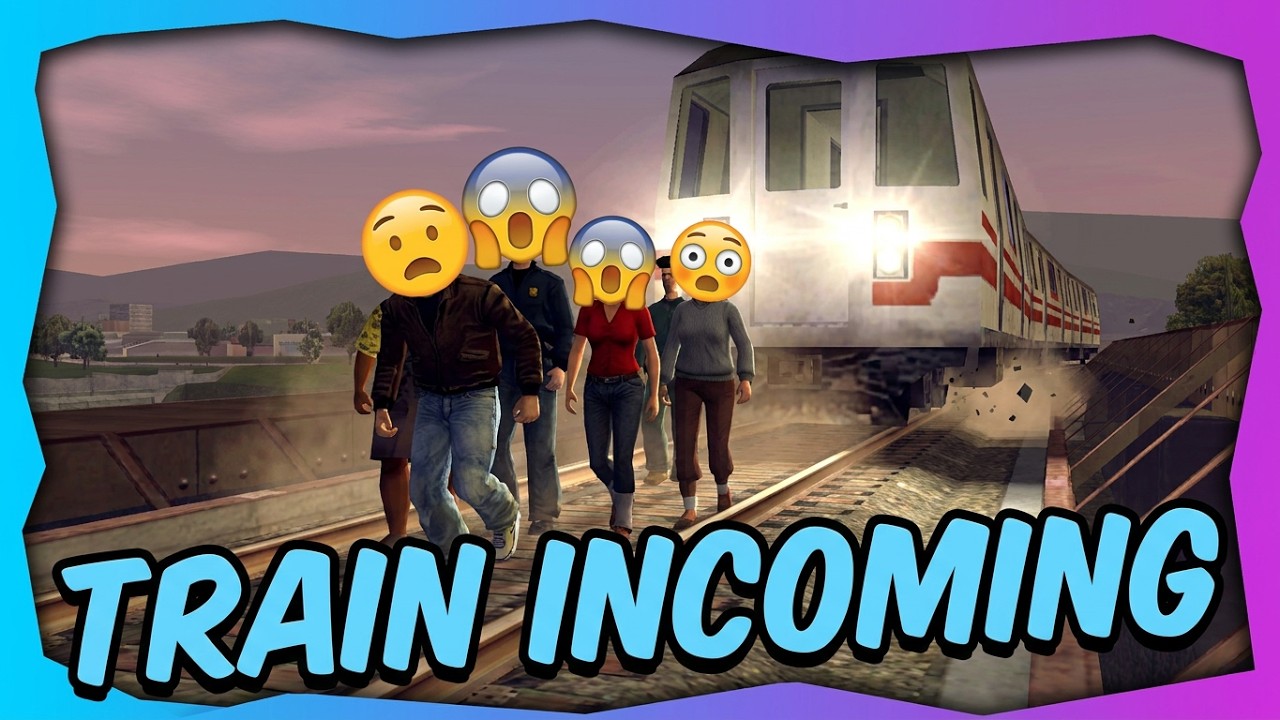 Grand Theft Auto: 3 - Pedestrians vs The El Train #8