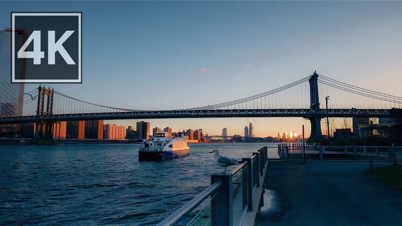 Brooklyn Heights Peaceful Sunrise Walk, DUMBO, NYC | Early Morning Ambience