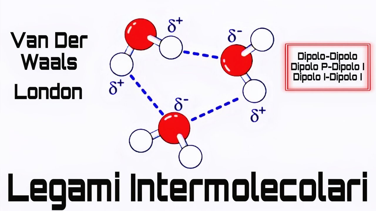 Legami Intermolecolari (Forze di Van Der Waals). Dipolo-Dipolo, Dipolo Indotto, Dipolo Istantaneo