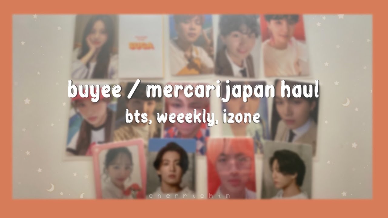 💌 ❛ buyee / mercari japan haul! [mainly bts + weeekly, iz*one !] ༉‧₊˚✧