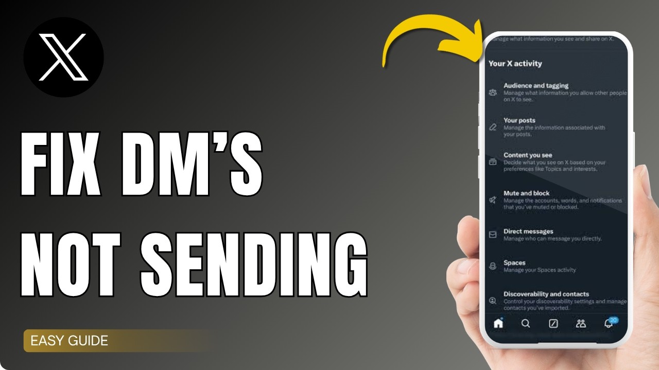 How To Fix Twitter X DM Request Not Sending !
