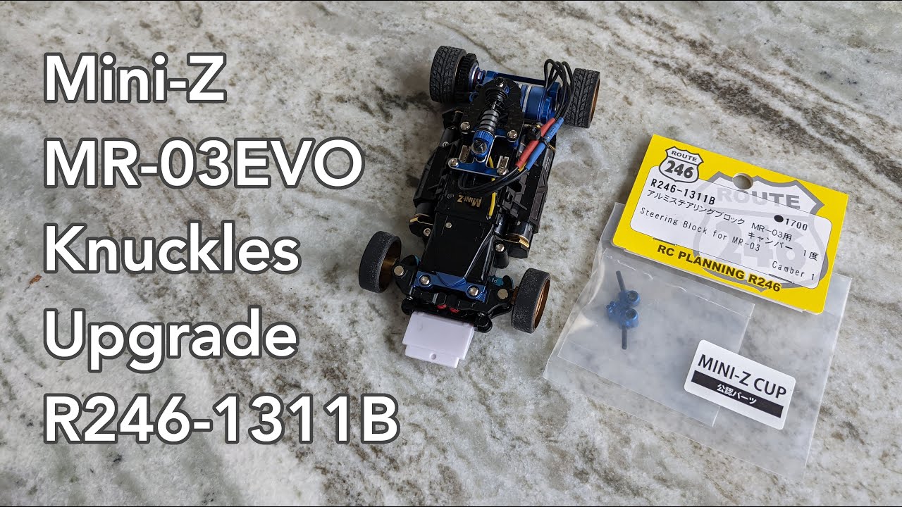 Kyosho Mini-Z MR-03/MR-03EVO R246-1311B Steering Blocks Upgrade