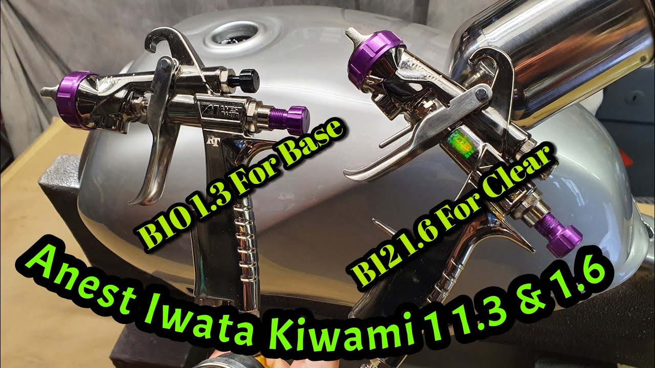 Iwata Kiwami 1 1.3 B10 & 1.6 B12 For Base Coat & Clear Coat