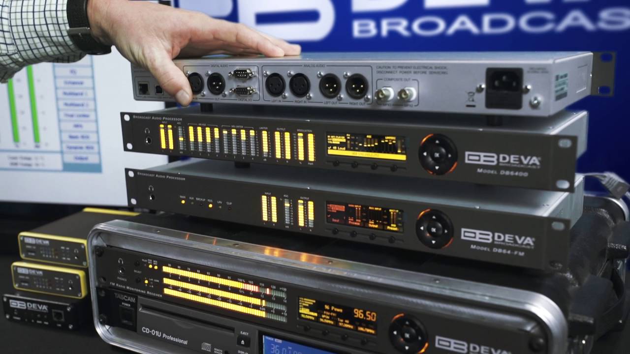 DB6400 - Advanced FM and Digital Radio 4-Band Audio Processor with Backup Audio Player