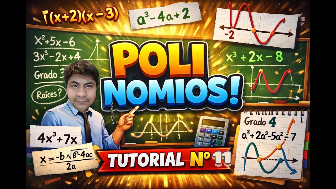 POLINOMIOS TUTORIAL 11 CASOS DE FACTOREO PARTE 4