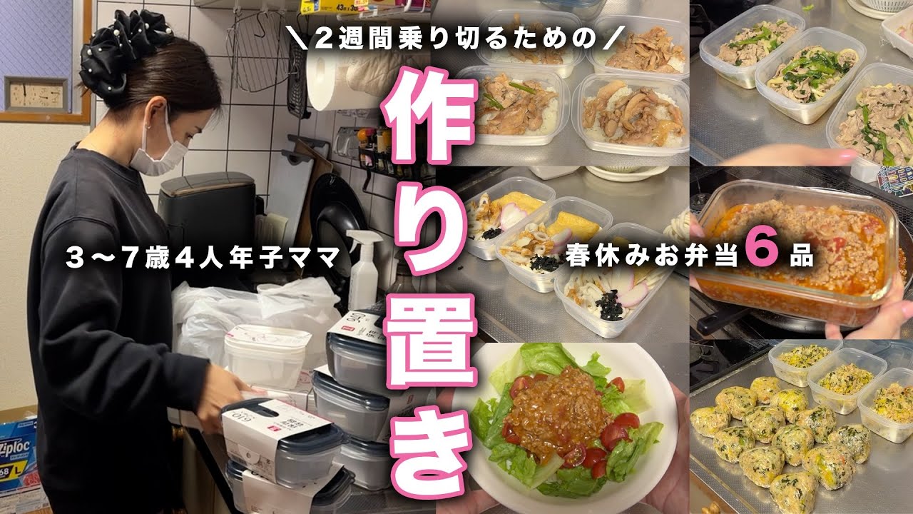 【面倒なママたち】冷凍レンチンOKのお弁当6品作り置き｜4人年子ワーママ